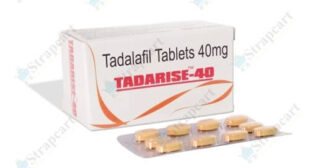 Tadarise 40mg : Reviews, Side effects, Dosage | Strapcart