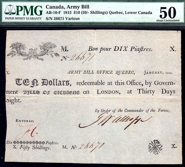 War of 1812 Money was offered by Geoffrey Bell Auctions – 200 Years In The …