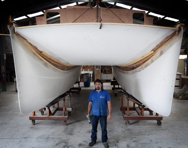 Luxury yacht builder in the Hauraki backblocks