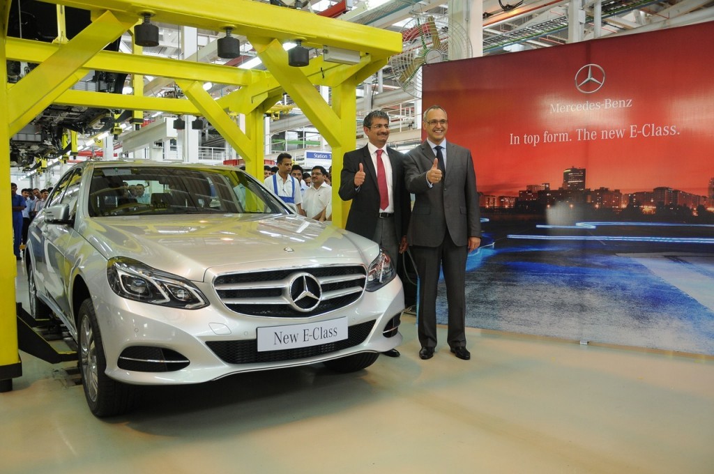 Mercedes commences CKD assembly of the 2014 E Class in India