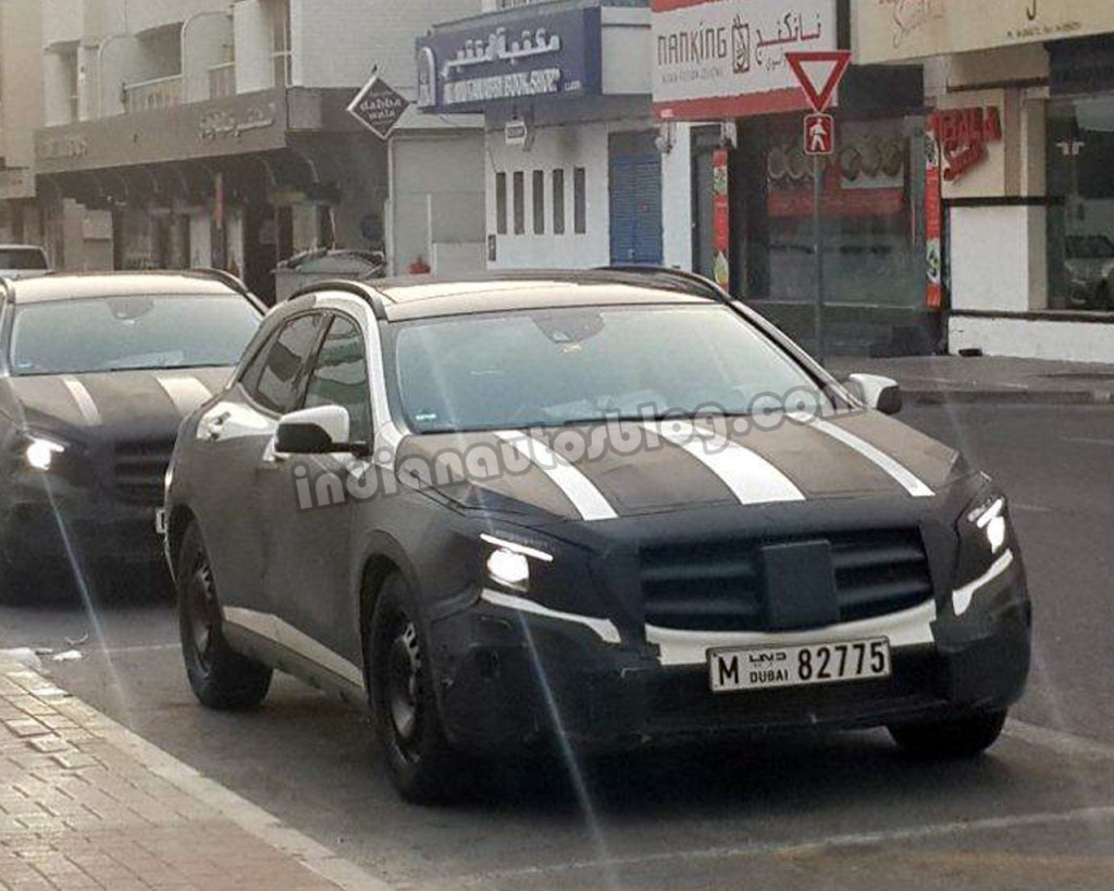 Rendering – India bound Mercedes GLA is an A Class with a rough road package