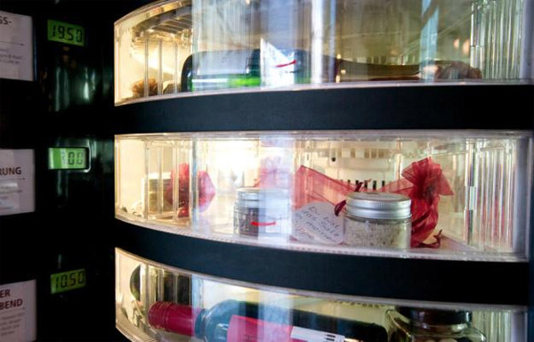 Luxury Vending Machine Dispenses Champagne Wishes and Caviar Dreams