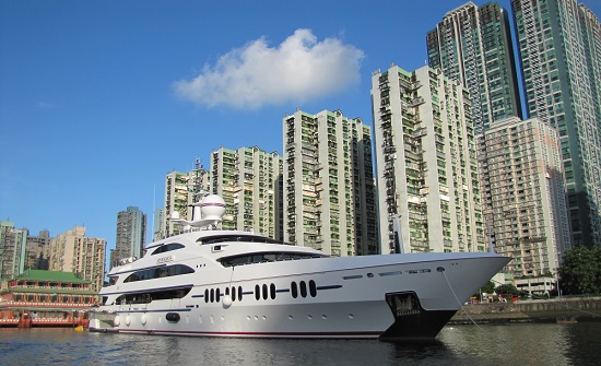 Ambrosia becomes the largest superyacht to visit Macau to date