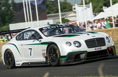 Bentley debuts race car at global event