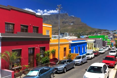 The rainbow nation can be found in Bo-Kaap area of Cape Town