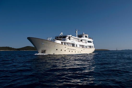 The Croatia-based luxury charter yacht La Perla