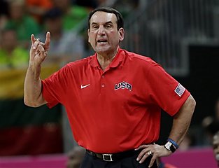 Krzyzewski Begins Quest for Third Straight Gold