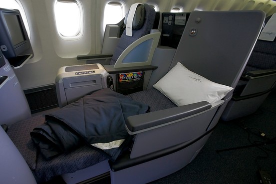 Flying Business Class Coast to Coast With Flat Beds