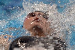 Franklin wins fifth gold, world record for Ledecky