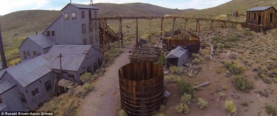 Take a look at the awe-inspiring footage of a Gold Rush ghost town taken from …