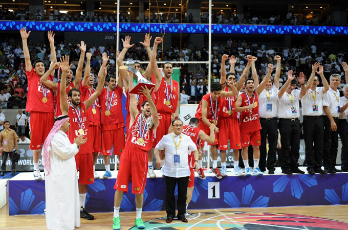 Iran win basketball gold