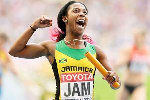 Fraser-Pryce Gets Triple Gold in 4×100 Relay