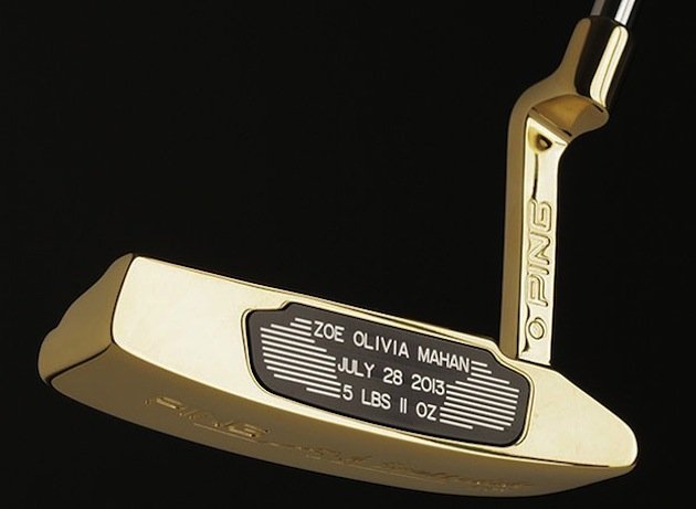 Ping gives Hunter Mahan a gold putter for birth of his baby girl