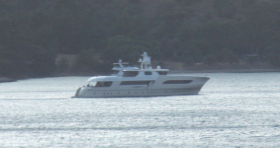 Unknown Lürssen superyacht conversion seen in Turkey