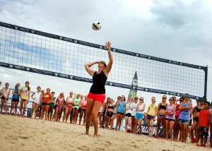 Volleyball gold medalist serves up advice at Beach