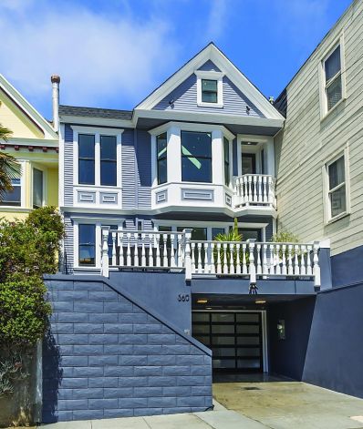 Rebuilt Victorian in Glen Park with skylights, high-tech amenities