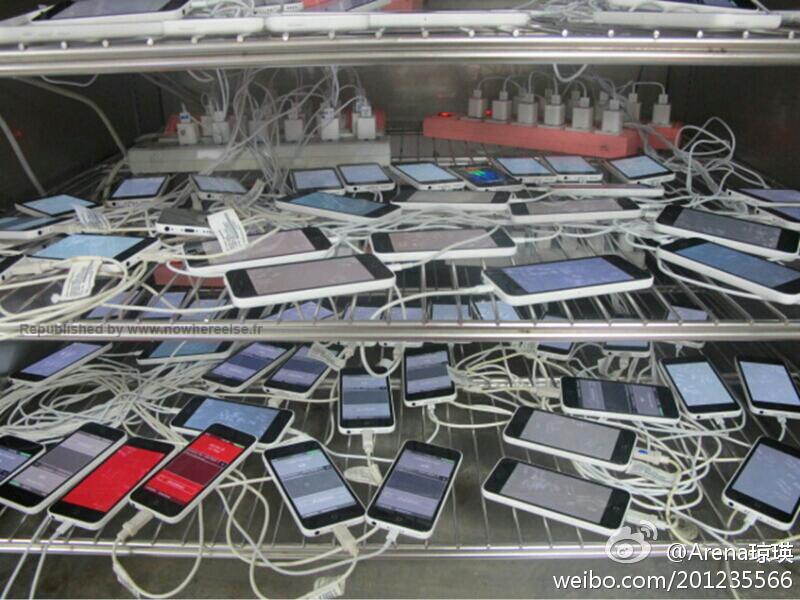 Leaked Photo Shows Dozens of iPhone 5C Devices Being Tested at iPhone …
