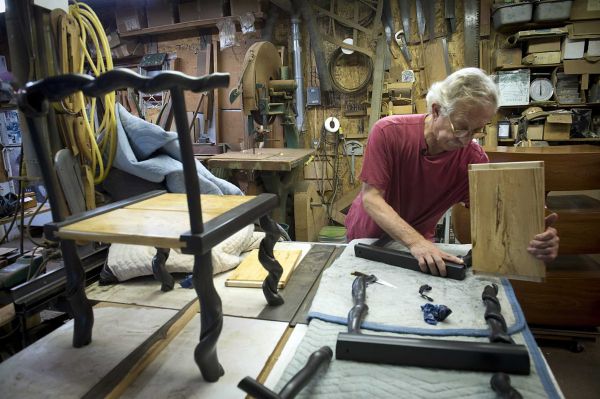 David N. Ebner sculpts furniture like art