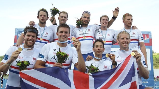 World Rowing Championships: GB men's eight win gold