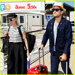 Diane Kruger & Joshua Jackson Arrive for Venice Film Festival