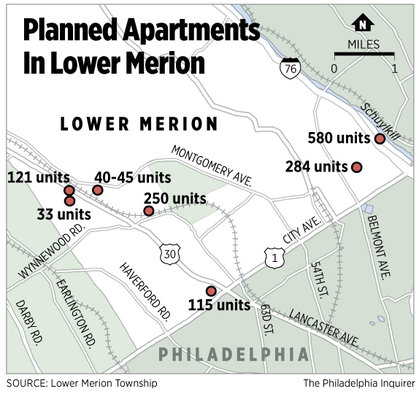 Proposed apartments stir concerns in Lower Merion