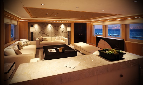 First look inside the Majesty 155 superyacht