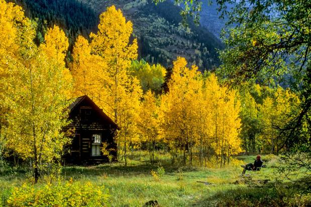 Colorado's ghost towns provide vibrant venues for ogling today's autumn gold