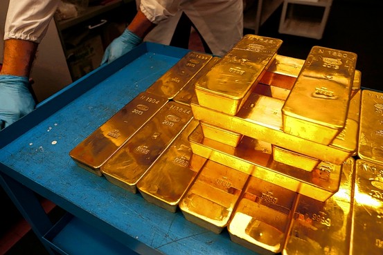 Gold Slides to Five-Week Low