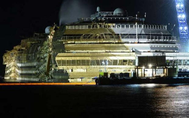 Live coverage: Salvage operation to refloat Costa Concordia a success