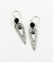 Metalmorphis Jewelry to Have Its Silver & Garnet Scarlet Rose Earrings …