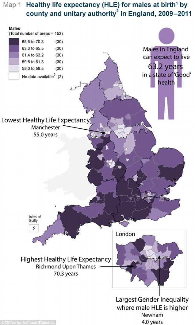 The life expectancy map of Britain: How people in Richmond upon Thames live …