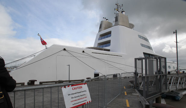 'submarine' superyacht arrives in NZ