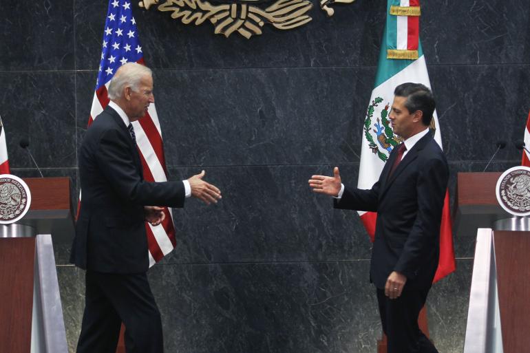 Joe Biden And Mexican President Enrique Peña Nieto Bond Over Pemex, Ignore …