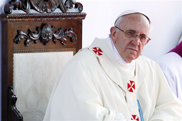 Pope attacks global economy for worshipping 'god of money'