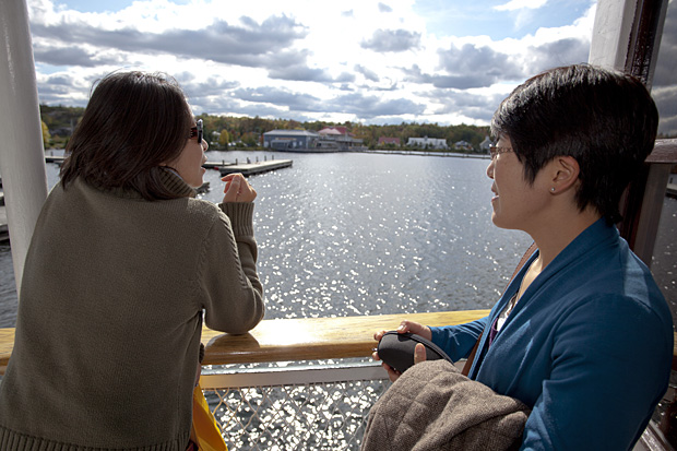 Marvel at Muskoka's fall colours while sailing a historic steamboat