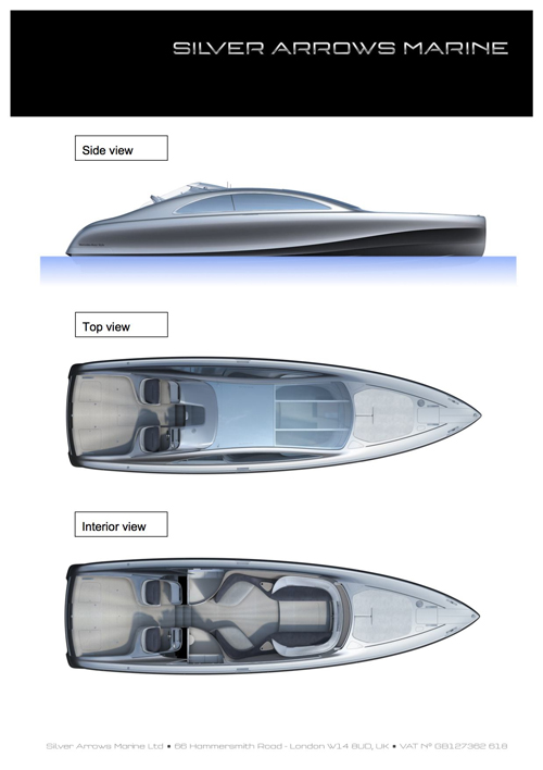 Silver Arrows Marine unveils Mercedes yacht design