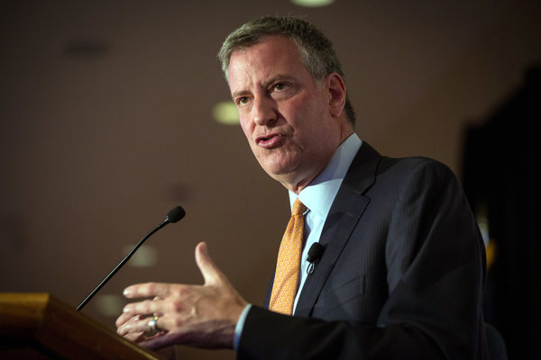 With Focus on 'Affordability Crisis,' de Blasio Offers His Vision for New York