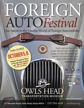 Foreign Auto Festival and Antique Aeroplane Show in Owls Head this weekend