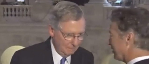 Rand and McConnell caught talking strategy on hot mic: 'We're going to win …