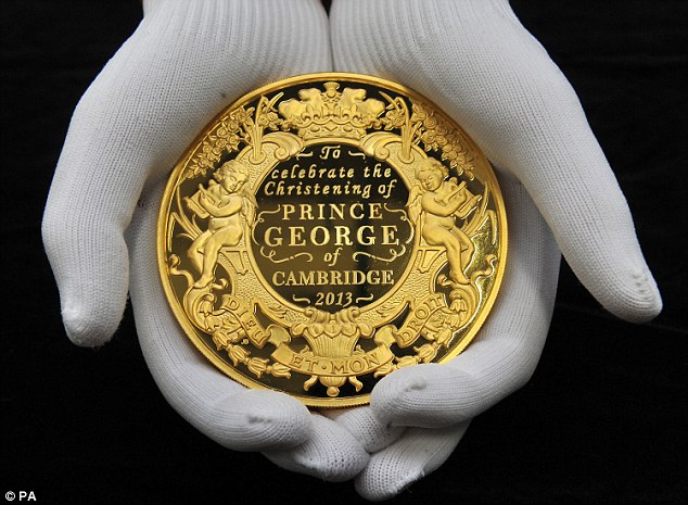 Prince George's £50000 coin: Piece containing 1kg of gold among first set …