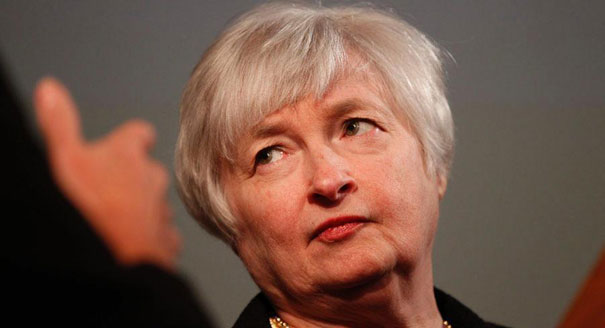 Gold lower despite Yellen news