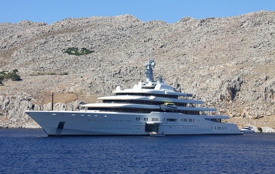 Superyacht Eclipse in Symi