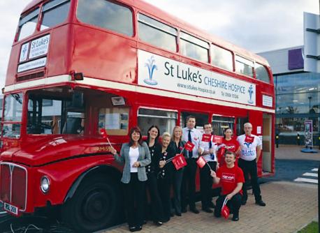 'Luke the Bus' visits new store's charity launch day