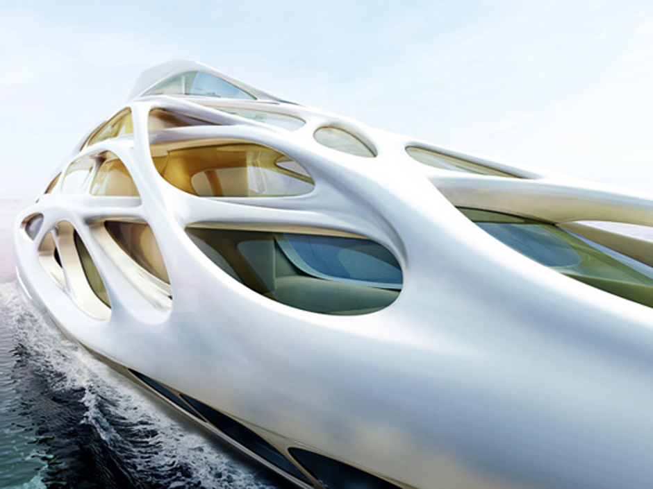 New superyacht design from architect Zaha Hadid looks more like a spacecraft …