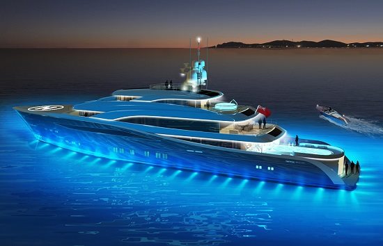 Tony Castro unveils new 65 metre superyacht design