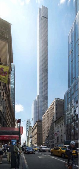 Initial Renderings Reveal Design for Condo Tower on 'Billionaires' Row'