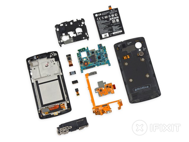 iFixit easily tears apart the decidedly high-end Nexus 5