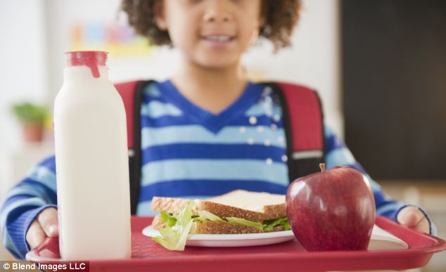 Middle-class children are more likely to gorge on junk food at school – while …