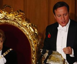 More Cutbacks! Demands British PM David Cameron Surrounded By Gold At …