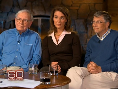 Billionaires on 60 Minutes Promote 'Giving Pledge'